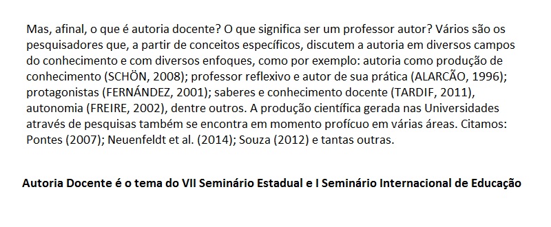 Autoria Docente tema do I Seminário Internacional de Educação - Uergs Cruz Alta